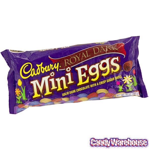 Cadbury Dark Chocolate Mini Eggs: 10-Ounce Bag - Candy Warehouse