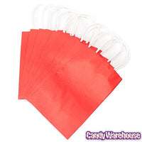 Candy Bags with Handles - Red: 12-Piece Pack - Candy Warehouse