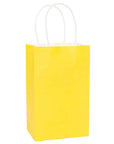 Candy Bags with Handles - Yellow: 12-Piece Pack
