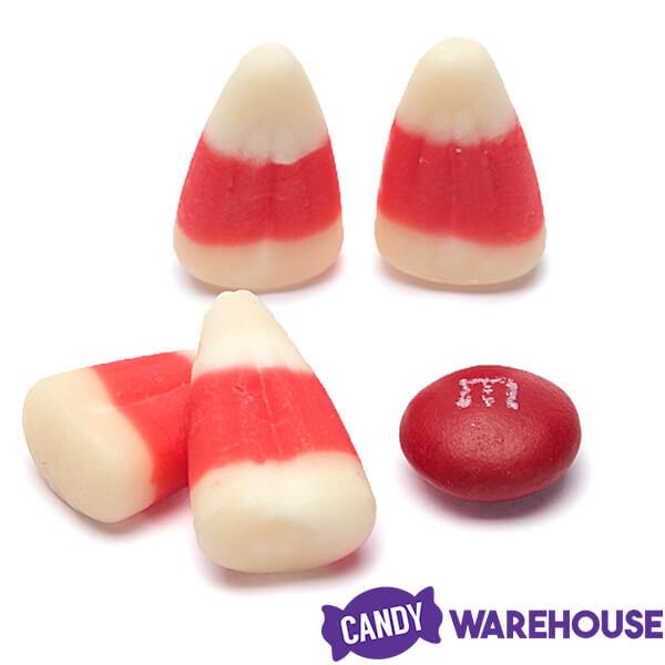 Candy Cane Peppermint Candy Corn: 16-Ounce Tub - Candy Warehouse