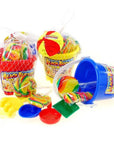 Candy Filled Mini Beach Buckets: 12-Piece Box