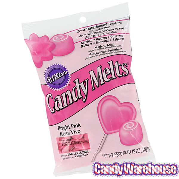  Wilton Pink Candy Melts Candy, 12 oz. : Grocery & Gourmet Food