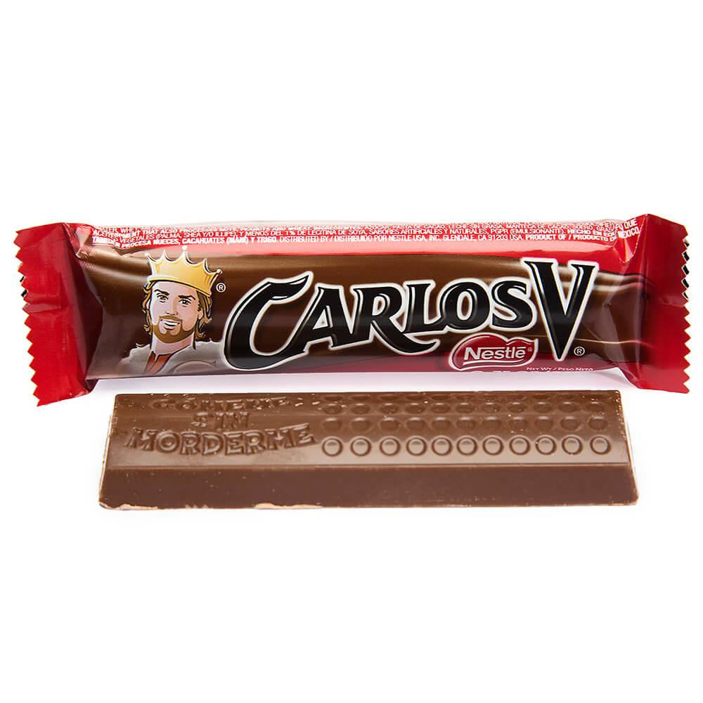 Carlos V Mini Milk Chocolate Bars 96Piece Box Candy Warehouse