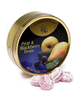 Cavendish & Harvey Hard Candy Drops Tins - Pear & Blackberry: 12-Piece Box