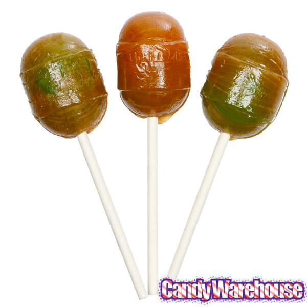 Charms Super Blow Pops - Caramel Apple: 48-Piece Box - Candy Warehouse