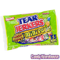Charms Tear Jerkers Super Sour Mini Pops: 55-Piece Bag - Candy Warehouse