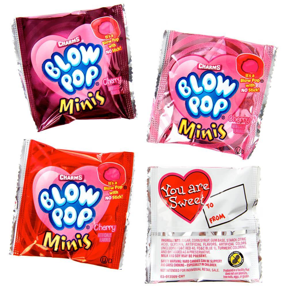 Charms Valentine Blow Pop Minis Snack Size Packs: 30-Piece Bag