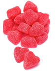 Cherry Jelly Hearts Candy: 16-Ounce Tub