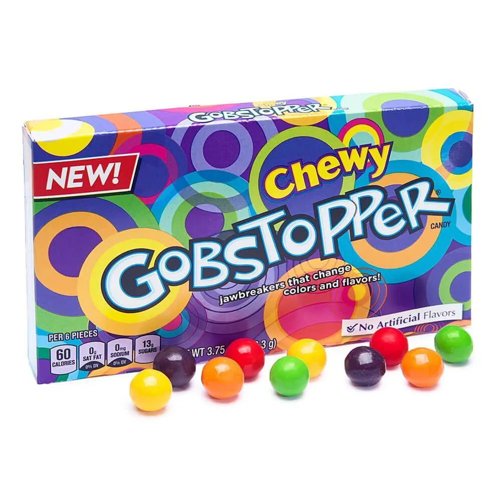 Chewy Gobstopper Candy 3.75-Ounce Packs: 12-Piece Box – Candy Warehouse