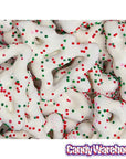 Chocolate Frosted Christmas Tree Mini Pretzels: 2LB Bag