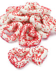 Chocolate Frosted Valentine Mini Pretzel Hearts: 5LB Bag