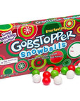 Christmas Everlasting Gobstopper Snowballs Candy 5-Ounce Packs: 12-Piece Box