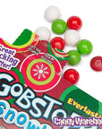 Christmas Everlasting Gobstopper Snowballs Candy 5-Ounce Packs: 12-Piece Box