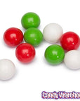 Christmas Everlasting Gobstopper Snowballs Candy 5-Ounce Packs: 12-Piece Box