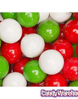 Christmas Everlasting Gobstopper Snowballs Candy 5-Ounce Packs: 12-Piece Box