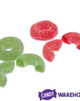 Christmas Wreaths Jelly Rings Candy: 16-Ounce Tub