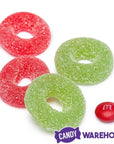 Christmas Wreaths Jelly Rings Candy: 16-Ounce Tub