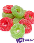 Christmas Wreaths Jelly Rings Candy: 16-Ounce Tub