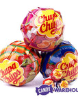 Chupa Chups Mini Suckers in Giant Lollipop Containers: 3-Piece Set