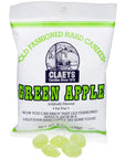 Claeys Hard Candy Drops Bags - Green Apple: 12-Piece Box
