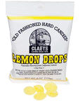 Claeys Hard Candy Drops Bags - Lemon: 12-Piece Box