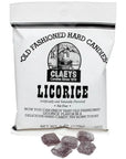 Claeys Hard Candy Drops Bags - Licorice: 12-Piece Box