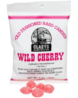 Claeys Hard Candy Drops Bags - Wild Cherry: 12-Piece Box
