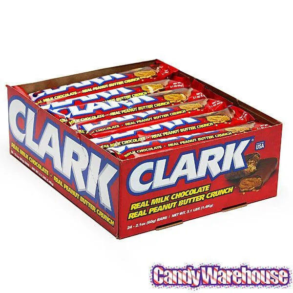 Clark Candy Bars 24Piece Box Candy Warehouse