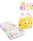 Clear Cello Candy Bags with Bright Modern Dots: 100-Piece Box