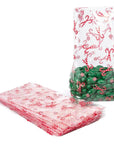 Clear Cello Candy Bags with Candy Canes: 100-Piece Box