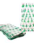 Clear Cello Candy Bags with Christmas Trees: 100-Piece Box
