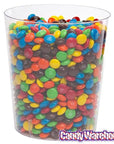 Clear Plastic Cylindrical Candy Container - Small