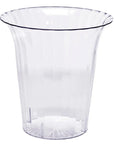 Clear Plastic Flared Cylindrical Candy Container - Small