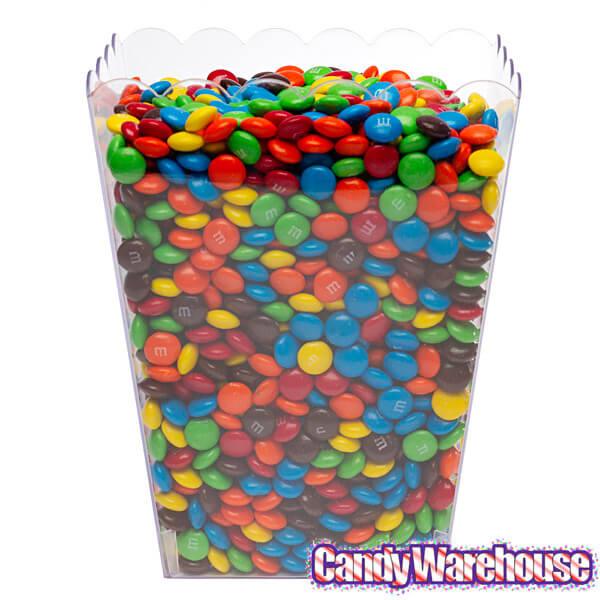 Clear Plastic Popcorn Style Candy Container - Large - Candy Warehouse