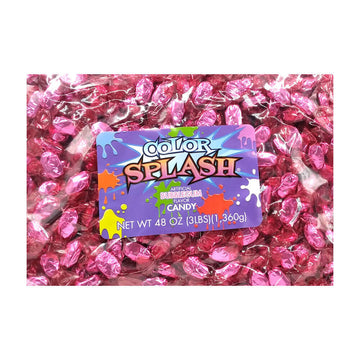 Color Splash Bubblegum Hard Candy: 3LB Bag