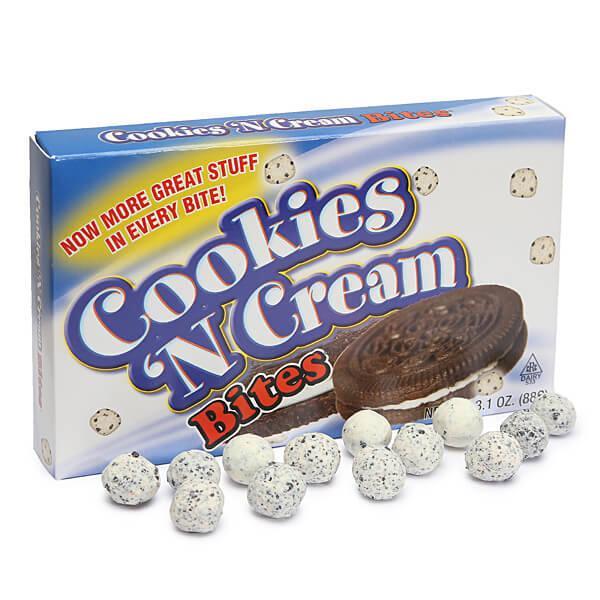 Cookie n Cream Bites Theater Size Packs: 12-Piece Box - Candy Warehouse