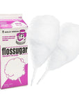 Cotton Candy Floss Sugar - White Birthday Cake: Half Gallon Carton