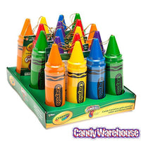 Crayola Plastic Crayons with Gumballs: 18-Piece Display - Candy Warehouse
