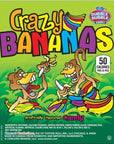 Crazy Bananas Assorted Colors Banana Candy: 25LB Bag