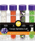 Creepy Halloween Candy Sprinkles Test Tube Bottles: 4-Piece Pack
