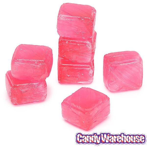 Cubes Hard Candy - Strawberry: 3LB Bag - Candy Warehouse