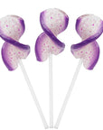 CurlyCutes Petite Crystal Ribbon Pops - Purple Grape: 20-Piece Jar