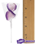 CurlyCutes Petite Crystal Ribbon Pops - Purple Grape: 20-Piece Jar