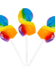 CurlyCutes Petite Crystal Ribbon Pops - Rainbow Cherry: 20-Piece Jar