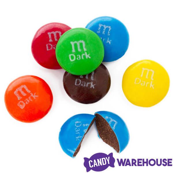 M&M's Family Size Candy, Dark Chocolate, 19.2 Ounce (49% Cacao Dark Chocolate Peanut Candies, 2 Bags)
