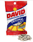 David Sunflower Seeds 1.75-Ounce Bags: 24-Piece Box