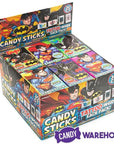 DC Comics Batman and Superman Candy Sticks Packs: 30-Piece Box