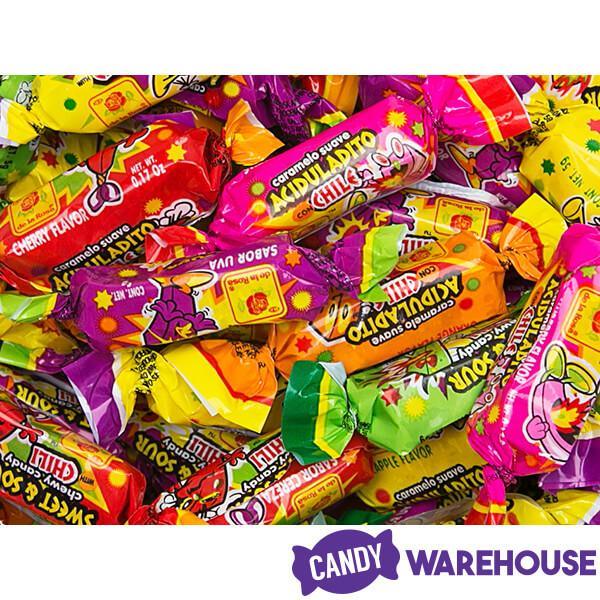 De La Rosa Acidulados con Chile Chewy Candy: 100-Piece Bag - Candy Warehouse