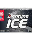 Dentyne Ice Sugar Free Gum Packets - Arctic Chill: 9-Piece Box