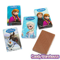 Disney Frozen Mini Milk Chocolate Bars: 15-Piece Bag - Candy Warehouse